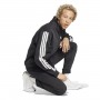 Fato de Treino Adidas Fleece 3 Stripes - Preto